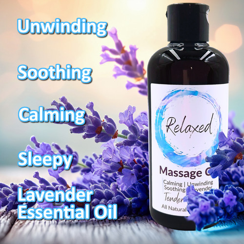 Relaxed lavender massage oil - lavender,