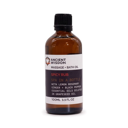 Spicy rub massage oil 100ml - spicy,