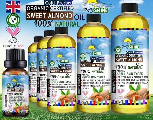 Sweet almond oil organic - almond, cold