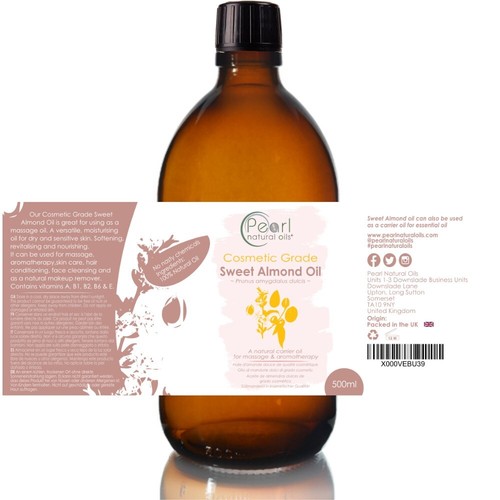 Sweet almond oil cosmetic - oil,